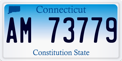 CT license plate AM73779