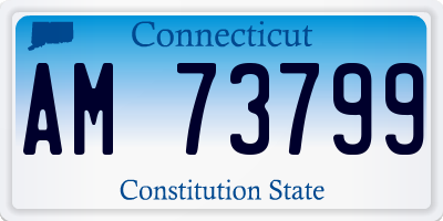 CT license plate AM73799