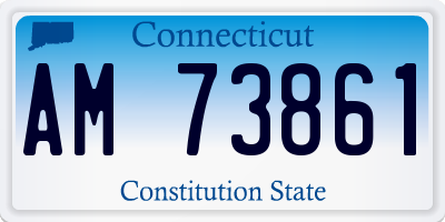 CT license plate AM73861