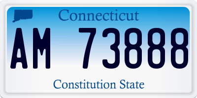CT license plate AM73888