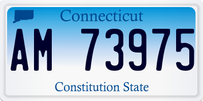 CT license plate AM73975