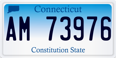 CT license plate AM73976