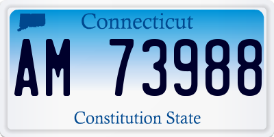 CT license plate AM73988