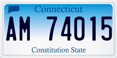 CT license plate AM74015