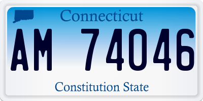 CT license plate AM74046