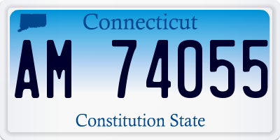 CT license plate AM74055