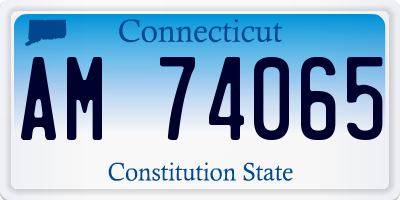 CT license plate AM74065