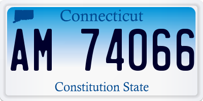 CT license plate AM74066