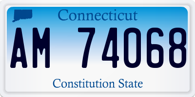 CT license plate AM74068
