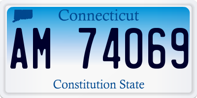 CT license plate AM74069