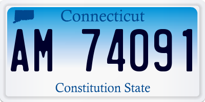 CT license plate AM74091