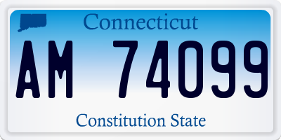 CT license plate AM74099