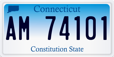 CT license plate AM74101