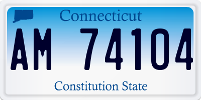 CT license plate AM74104