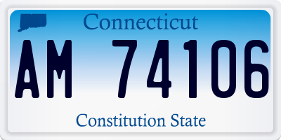 CT license plate AM74106