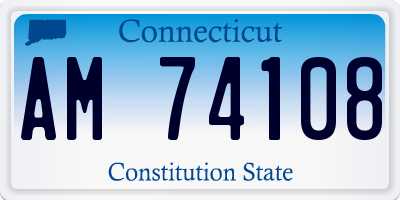 CT license plate AM74108
