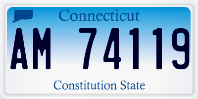CT license plate AM74119
