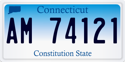 CT license plate AM74121