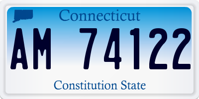 CT license plate AM74122