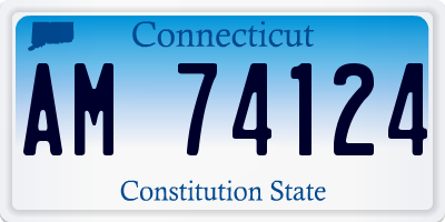 CT license plate AM74124