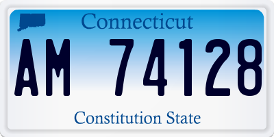 CT license plate AM74128