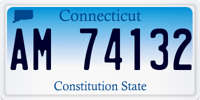 CT license plate AM74132