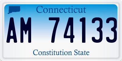 CT license plate AM74133