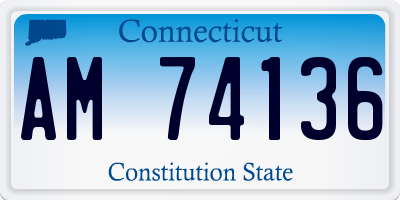CT license plate AM74136