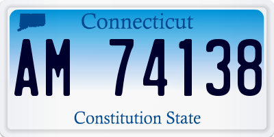 CT license plate AM74138