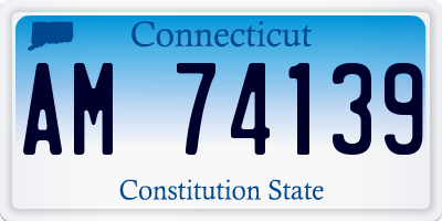 CT license plate AM74139