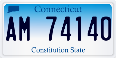 CT license plate AM74140