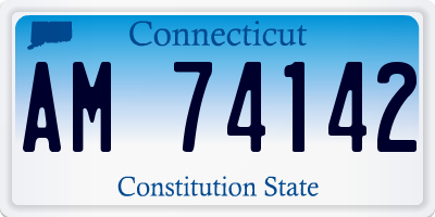CT license plate AM74142