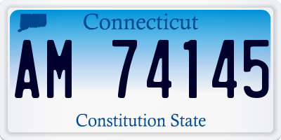 CT license plate AM74145