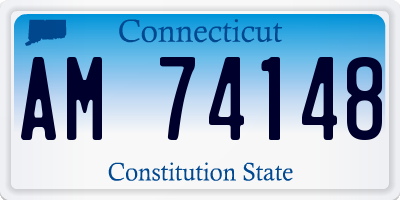 CT license plate AM74148