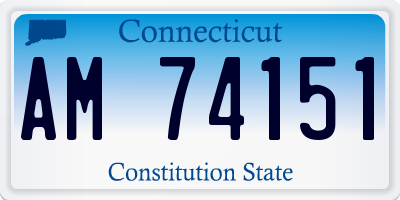 CT license plate AM74151