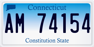 CT license plate AM74154