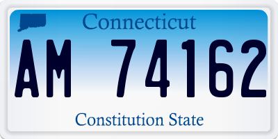 CT license plate AM74162