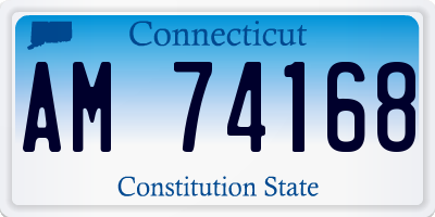 CT license plate AM74168