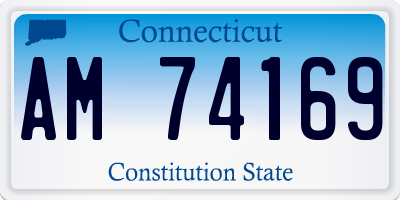 CT license plate AM74169