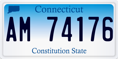 CT license plate AM74176