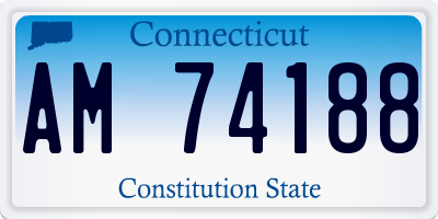 CT license plate AM74188