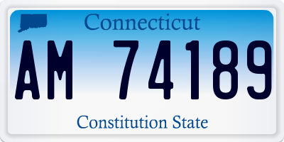 CT license plate AM74189