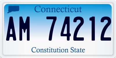 CT license plate AM74212