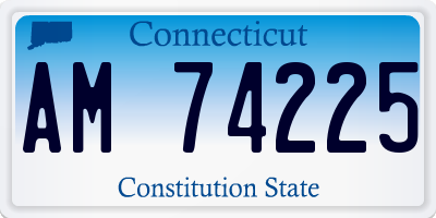 CT license plate AM74225