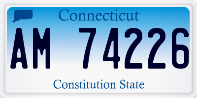 CT license plate AM74226
