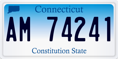CT license plate AM74241