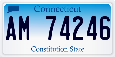CT license plate AM74246