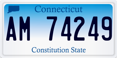 CT license plate AM74249