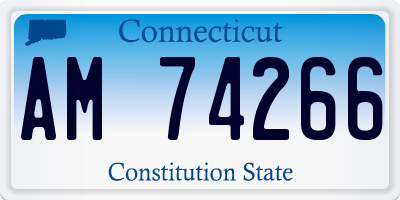 CT license plate AM74266