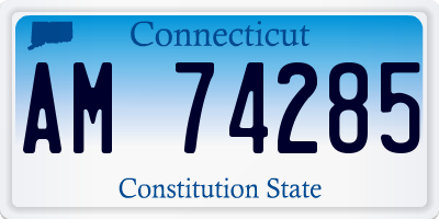 CT license plate AM74285